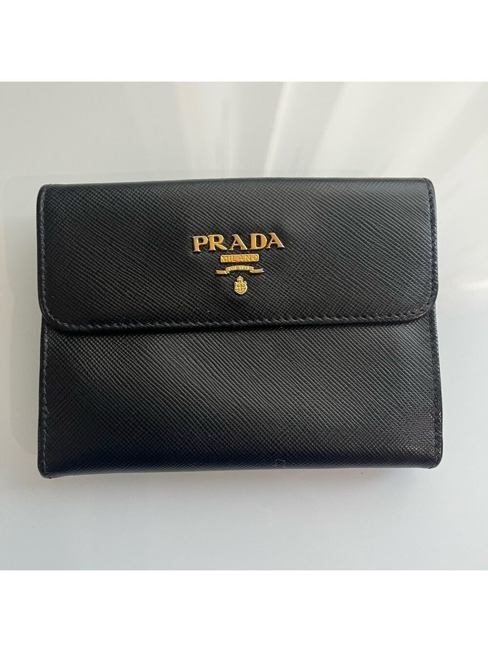 PRADA BLACK SAFFIANO LEATHER WALLET